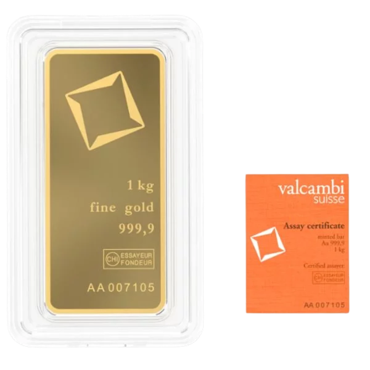 One kilogram gold bar