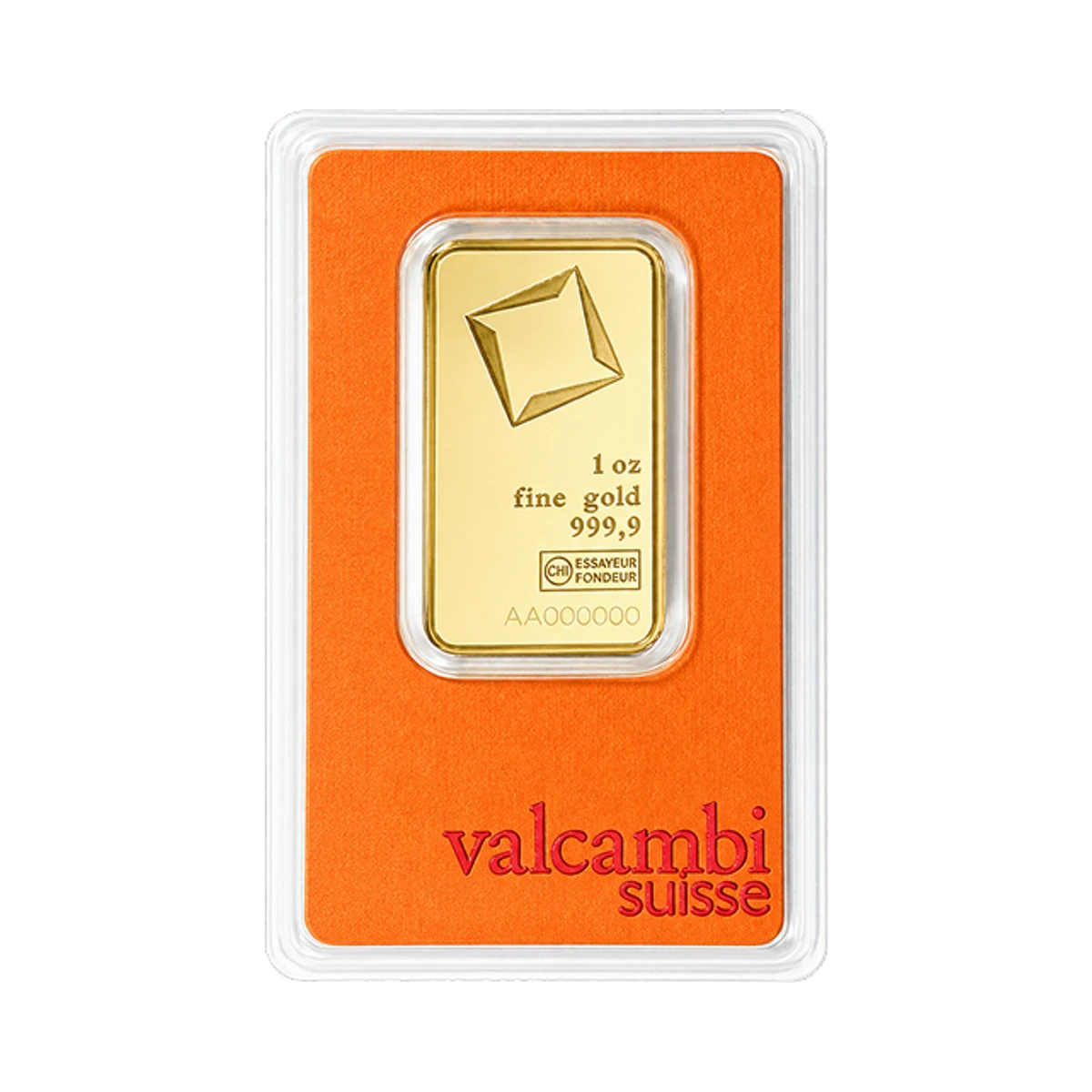 One troy ounce gold bar from an assorted LBMA-accredited refiner