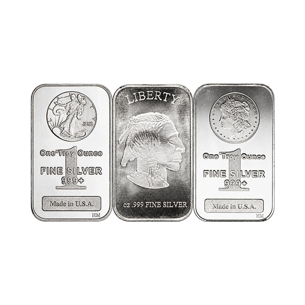 One troy ounce silver bar