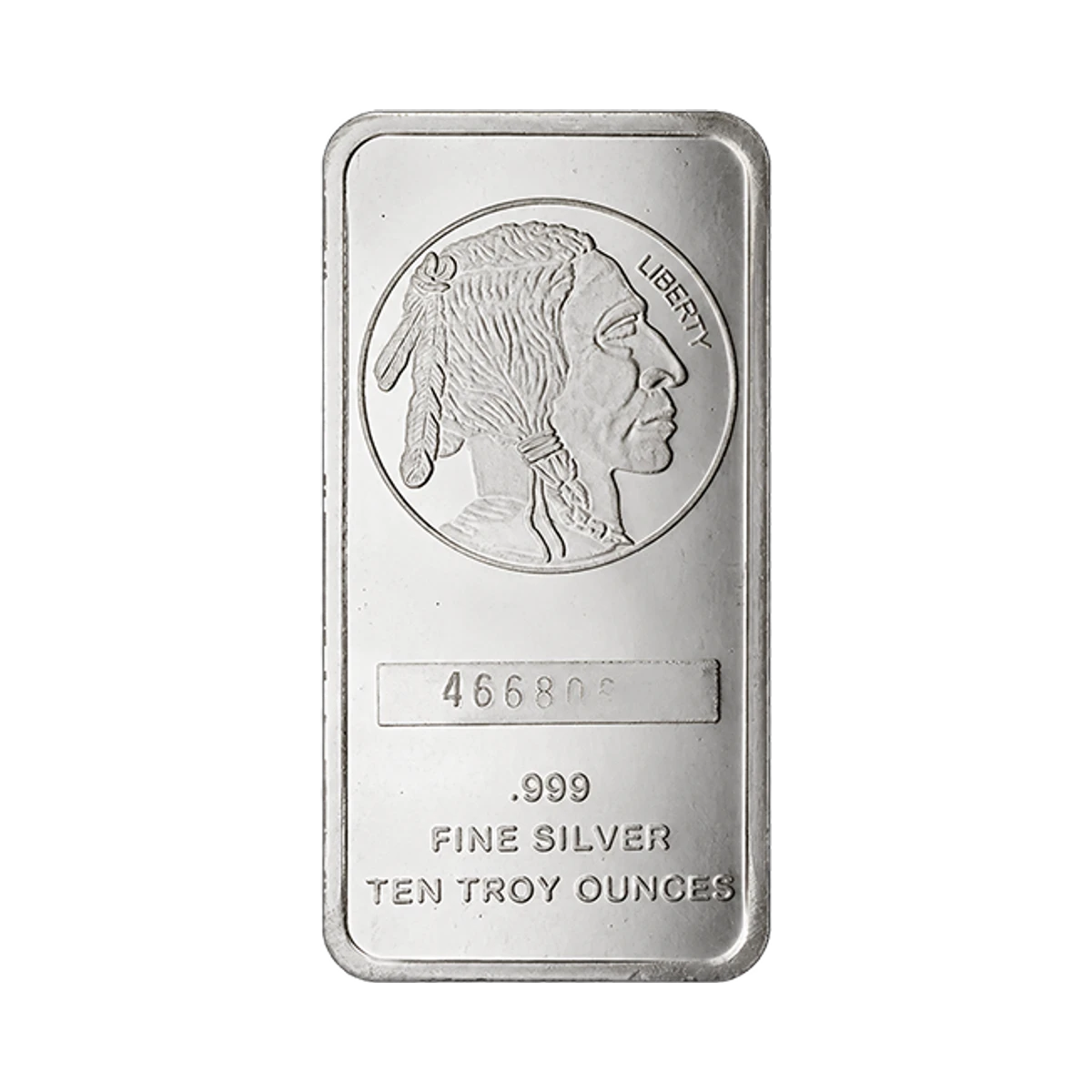 Ten troy ounce silver bar from an assorted refiner