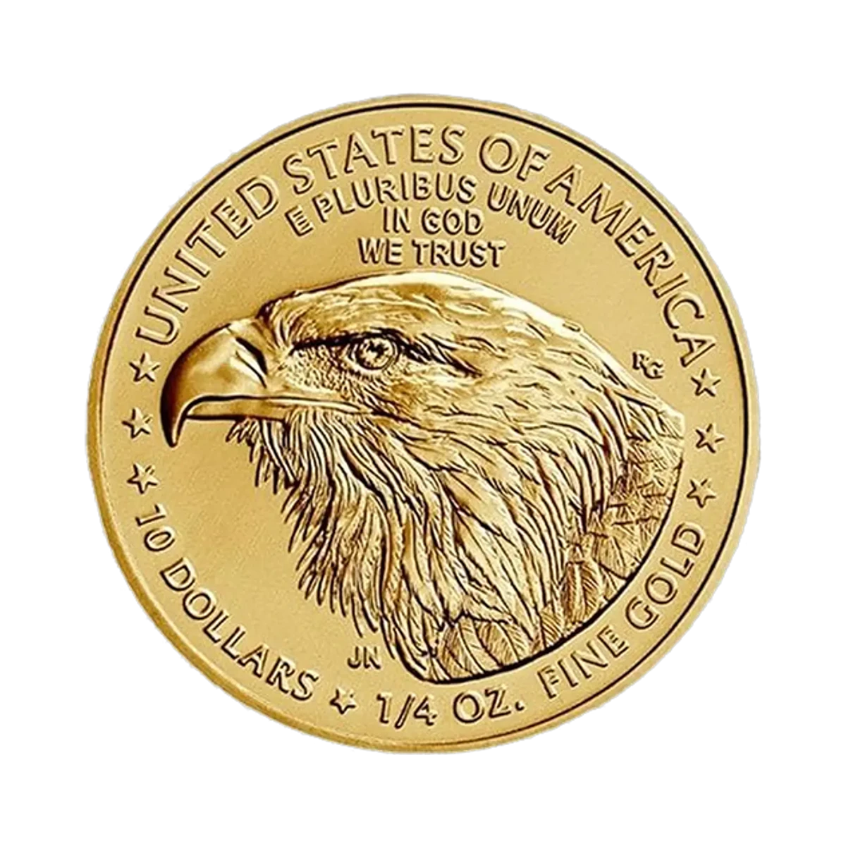 Quarter troy ounce Gold American Eagle coin