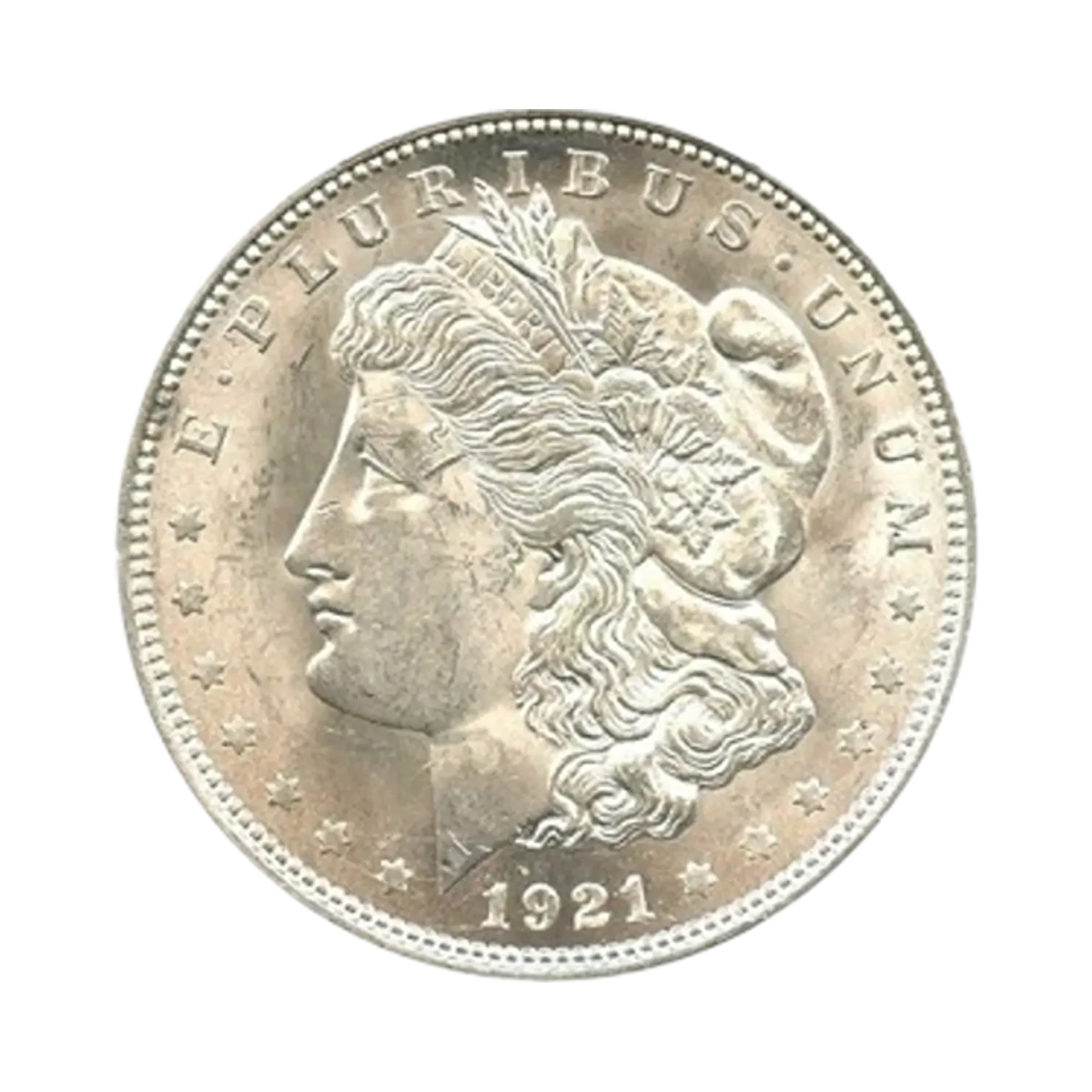 1921 Morgan silver dollar, 90% silver
