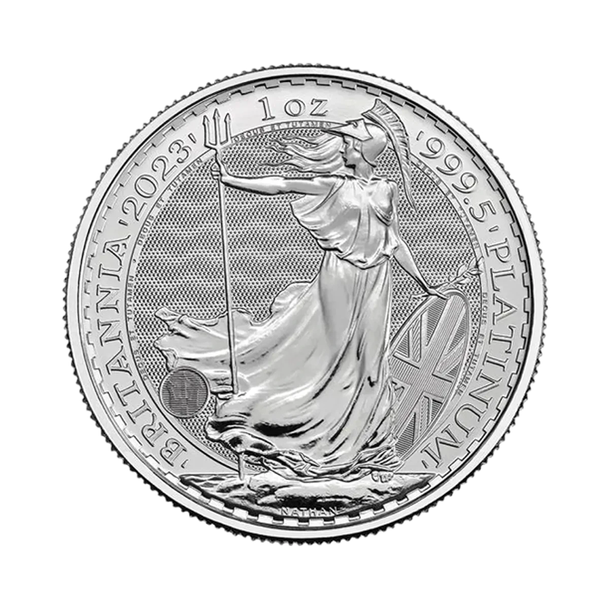 One troy ounce Platinum Britannia coin