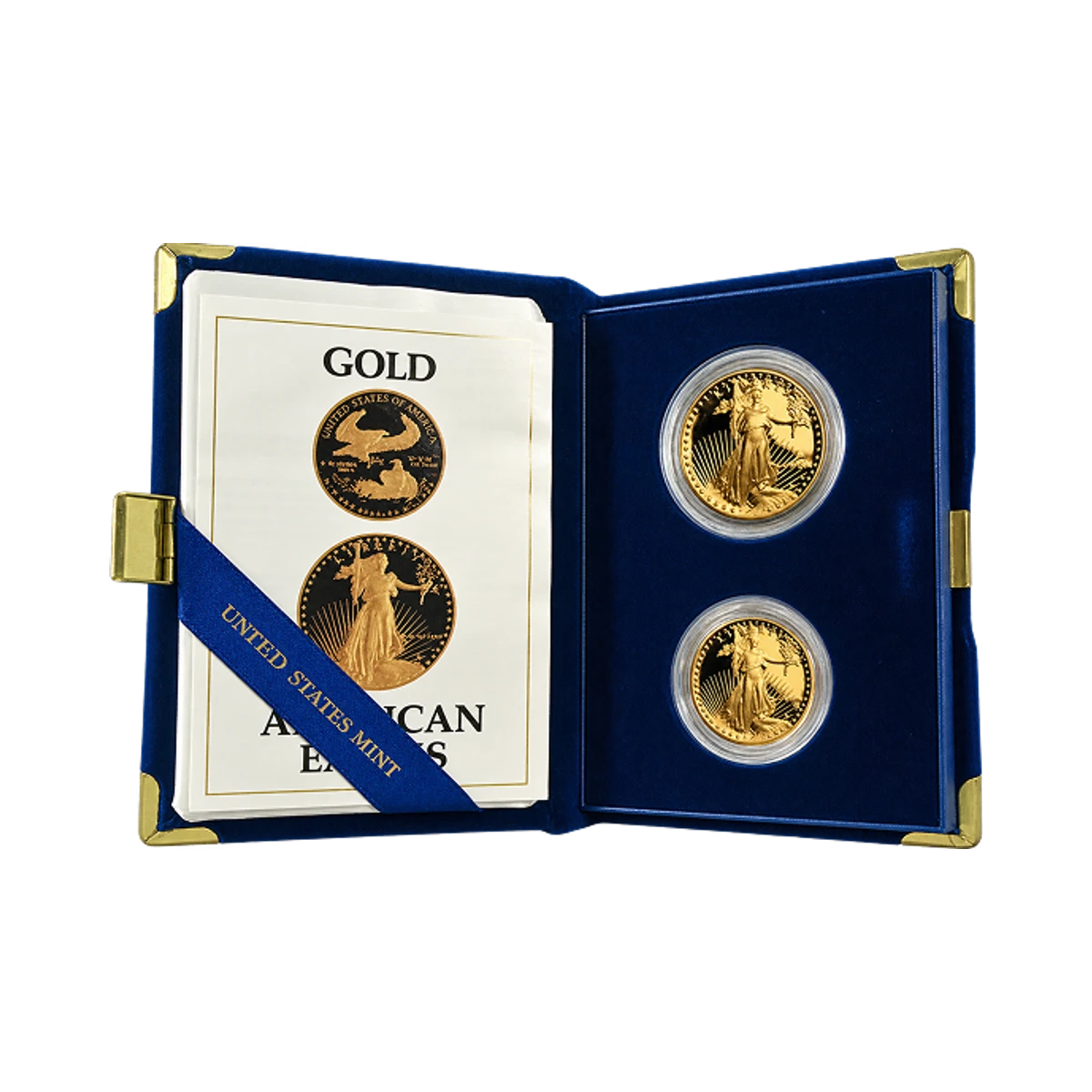 Proof Gold American Eagle coin set totalling 1.5 troy ounces